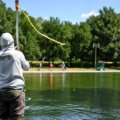 ‘Vandals arrested’ as Trump’s $14m reflective pool project sees it turn green again
